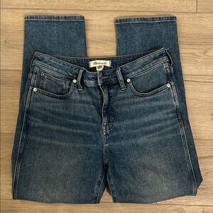 Madewell Curvy Stovepipe Indigo Jeans
